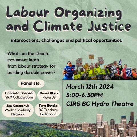 Labour organizing and Climate Justice